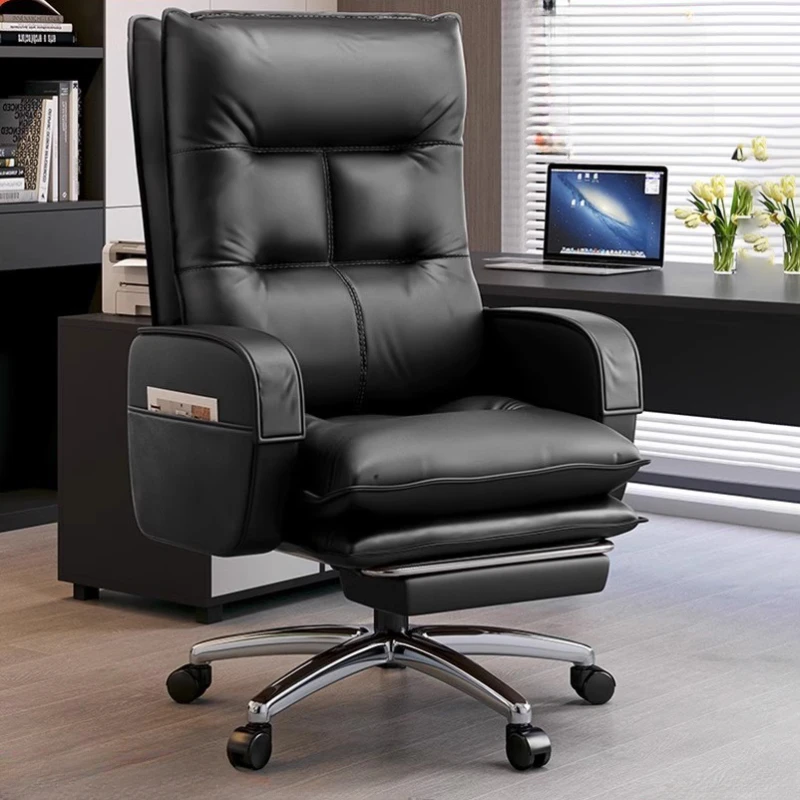 

Floor Conference Minimalism Office Chairs Playseat Bedroom Modern Office Chairs Leather Cadeira Presidente Home Furniture YQ50OC