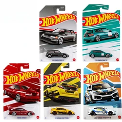 Hot Wheels-Voiture Honda Civic de type R pour enfant, jouet moulé sous pression 1:64, modèle 3, modèle de collection