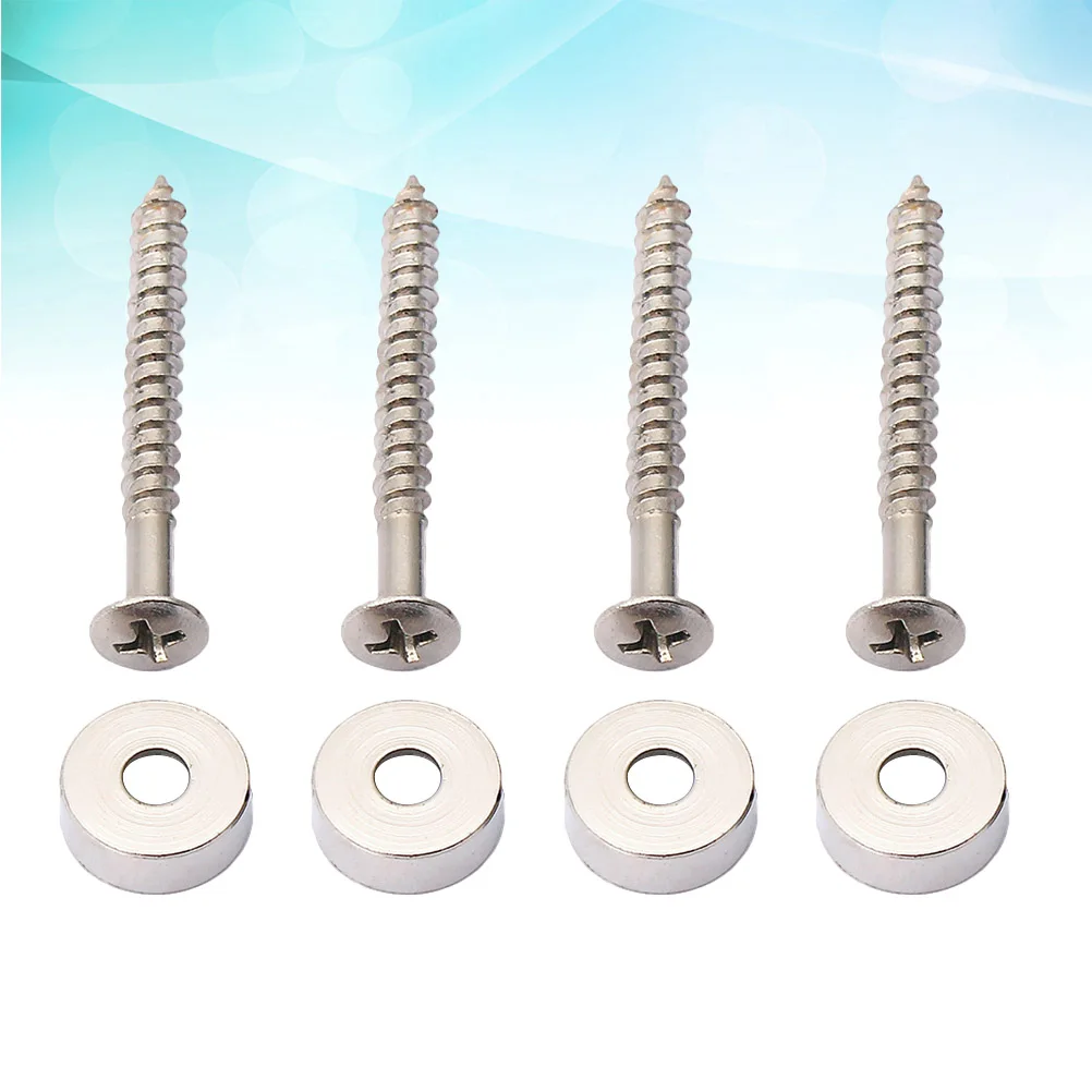 

4 Pcs Electric Guitar Pressure Handle Buckle Neck Joint Bushings Bolt Parts Hardware for Silver Child