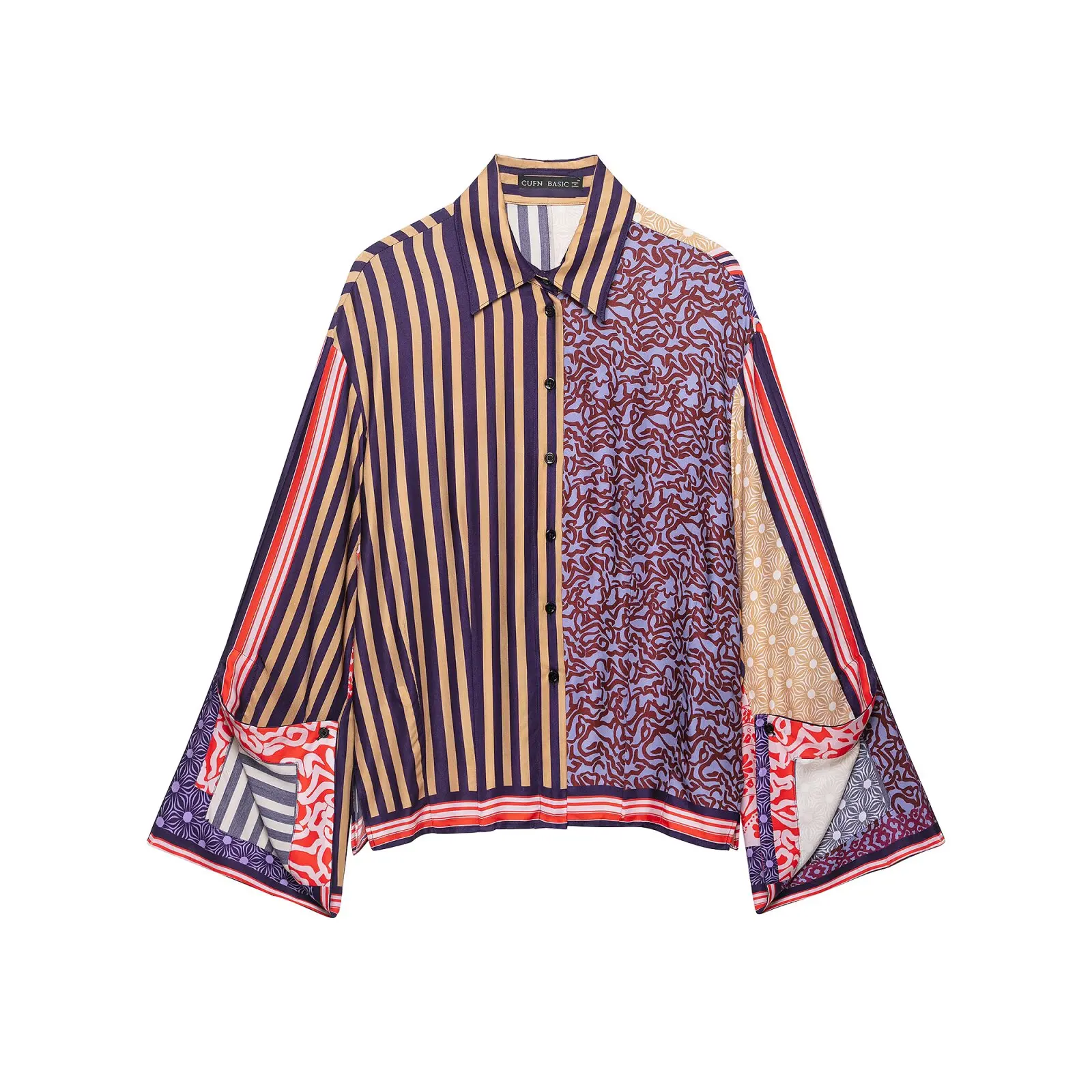 KLKXMYT Elegante, schicke bedruckte Sarong-Röcke, zweiteilige Sets für Damen 2026, Spleiß-Print-Shirt-Top-Anzüge, zweiteilige Outfits für Damen – Detail 4