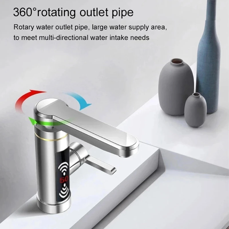 Điện Xiaomi Ngay Nước Vòi Nước Gia Nhiệt Nhanh Chóng Vòi Bếp Tankless Nước Tập Đèn LED Hiển Thị Nhiệt Độ