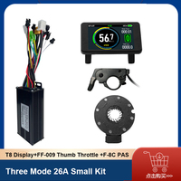 Electric Bicycle Scooter Modified Kit T8 LCD Color Screen Display Battery Speed +Three Mode 26A Controller ,For 500W/750W Motor