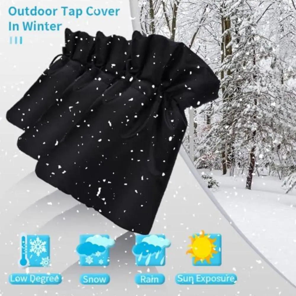 Thicken Faucet Cover Heat Preservation Reusable Freeze Protection Cover Waterproof Tap Protector Garden Kitchen Accessories