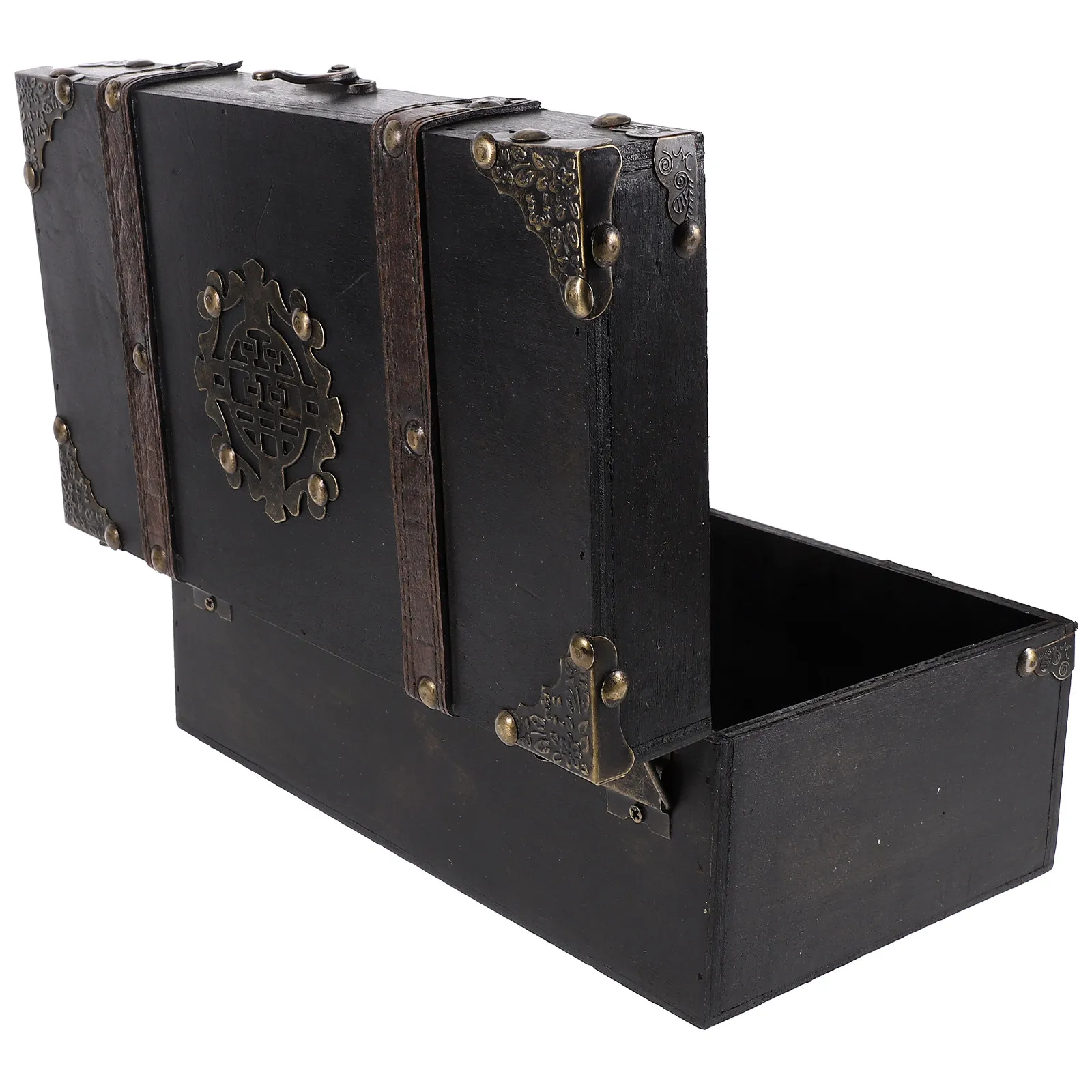 

Vintage Wooden Jewelry Storage Box Retro Trinket Organizer Case Home Decoration Keepsake Chest Jewelry Holder Sundries Box