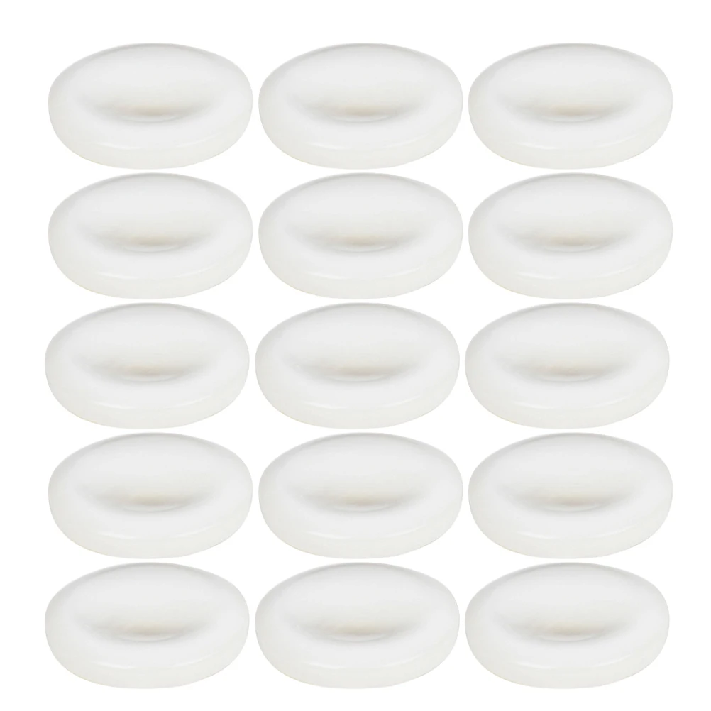 

15pcs Shell Trumpet Valve Button Set Sturdy White Buttons Replacement Tools Compatible With Most Brands Models Finger Cap