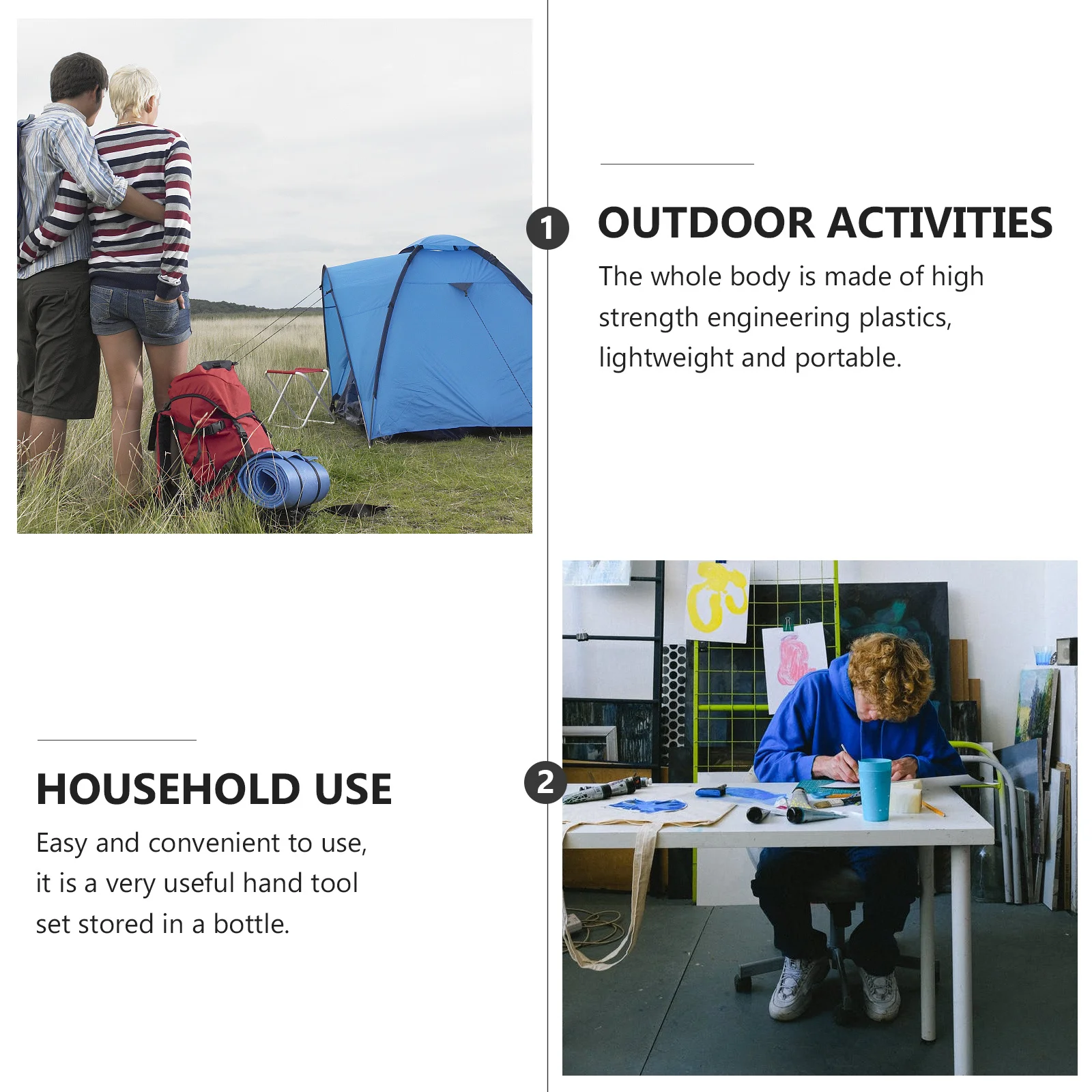 

1Set Sky-Blue Bottle-Shape Screwdriver Set Household Hand Tool Durable Safe Convenient for Professional Work Repairing Supply