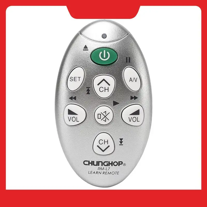 Chunghop RM-L7 mini universal para tv/sat/dvd/cbl DVB-T aprendizagem infravermelha controle remoto função de cópia capacidade de substituição
