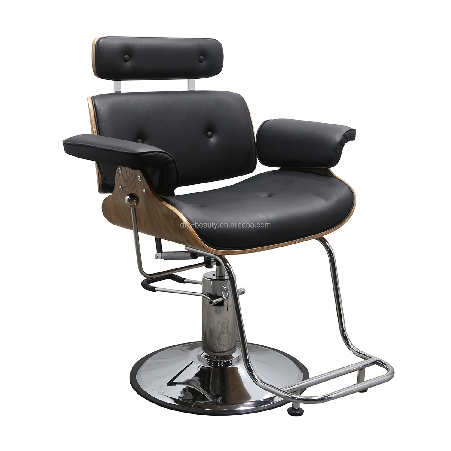 

Ergonomic Design Curved Wood Beauty Salon Ladies Hair Styling Make Up Barber Chair