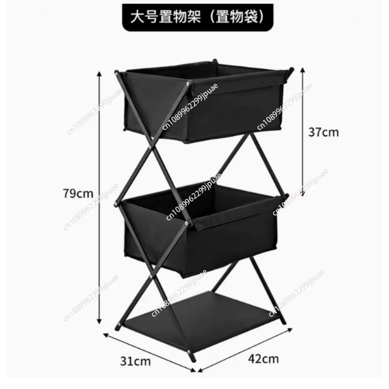 outdoor camping Foldable and Portable equipment folding Aluminum alloy hanging shelf rack hanging racks shelving