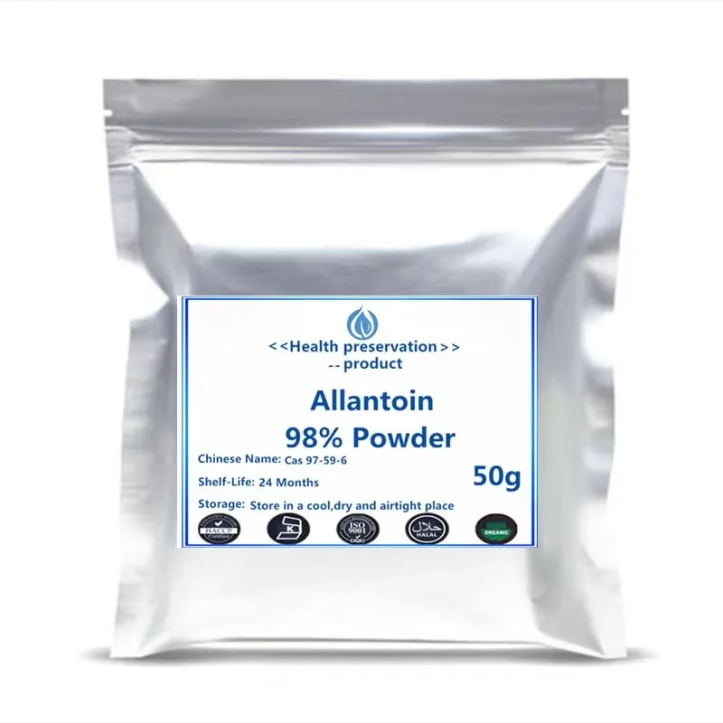 Hot sale 99% Allantoin powder treatment of skin ulcer makeup Glitte body mystic antioxidant free shipping