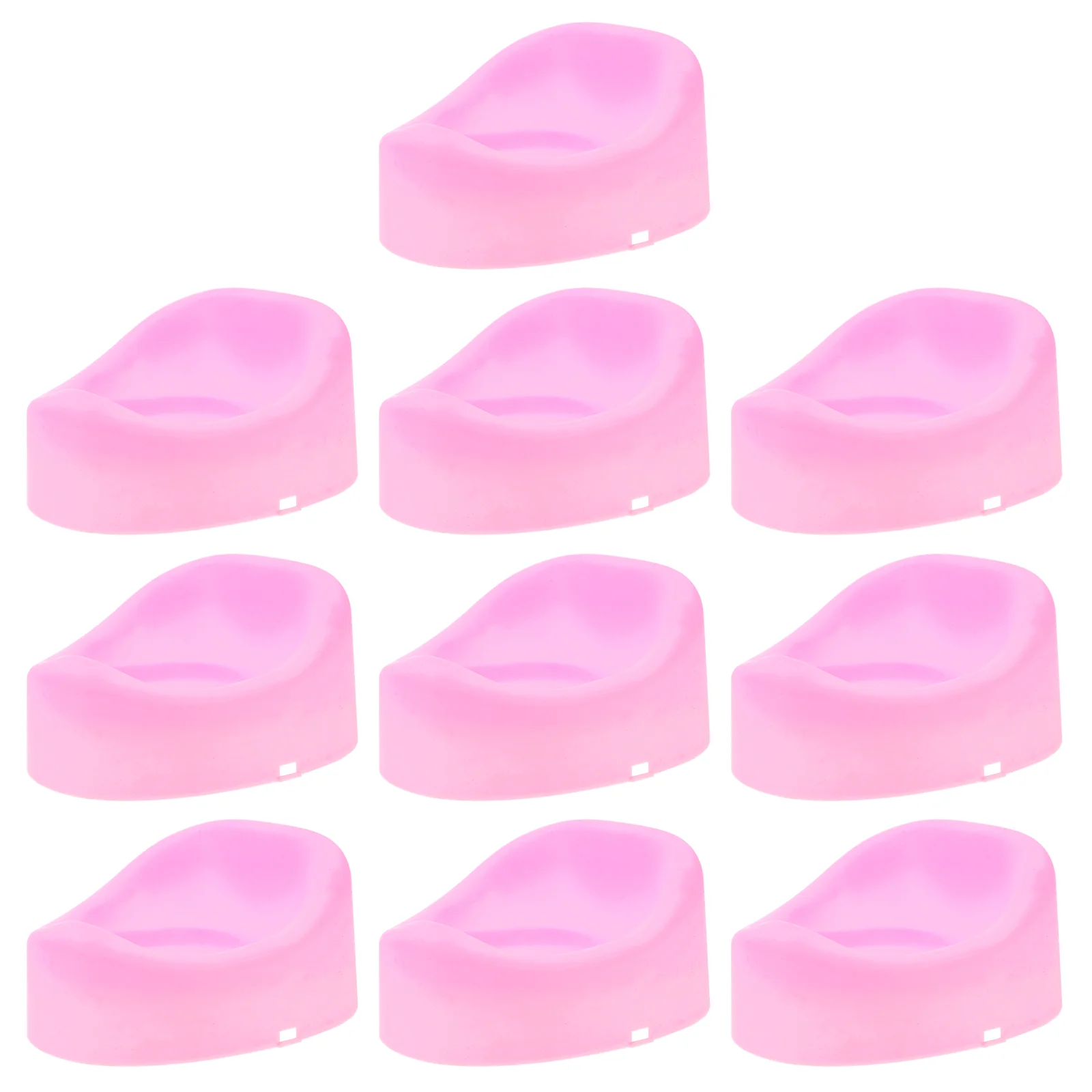 10 Pcs Baby Dolls Toilet House Plastic Toilets Fairy Furniture Realistic Mini Toy Parts for Pink Potty Child