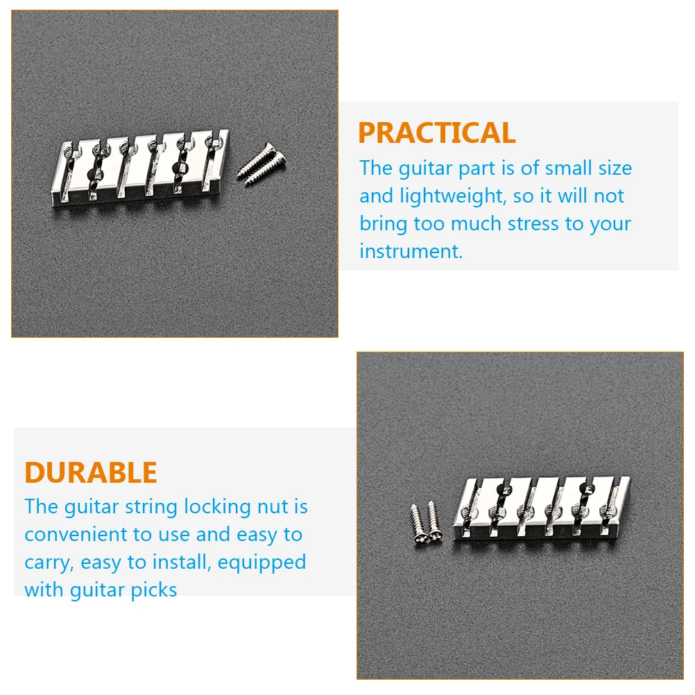 

42 Mm Guitar Accessories Headless String Lock Screws Electric Accessory Bridge Locking Nut