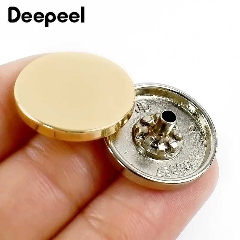 20Sets Deepeel 10-25mm Metal Snap Buttons Wallet Coat Clothes Flatback Fasteners  Press Studs Sewing Button Craft Accessories