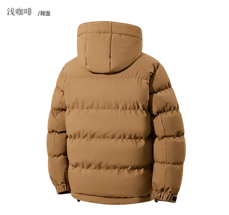 Men Autumn Winter Plus Size Hooded Cotton Coat Men Casual Detachable Hood Parkas Thick Warm Versatile Puffer Jacket Clothing