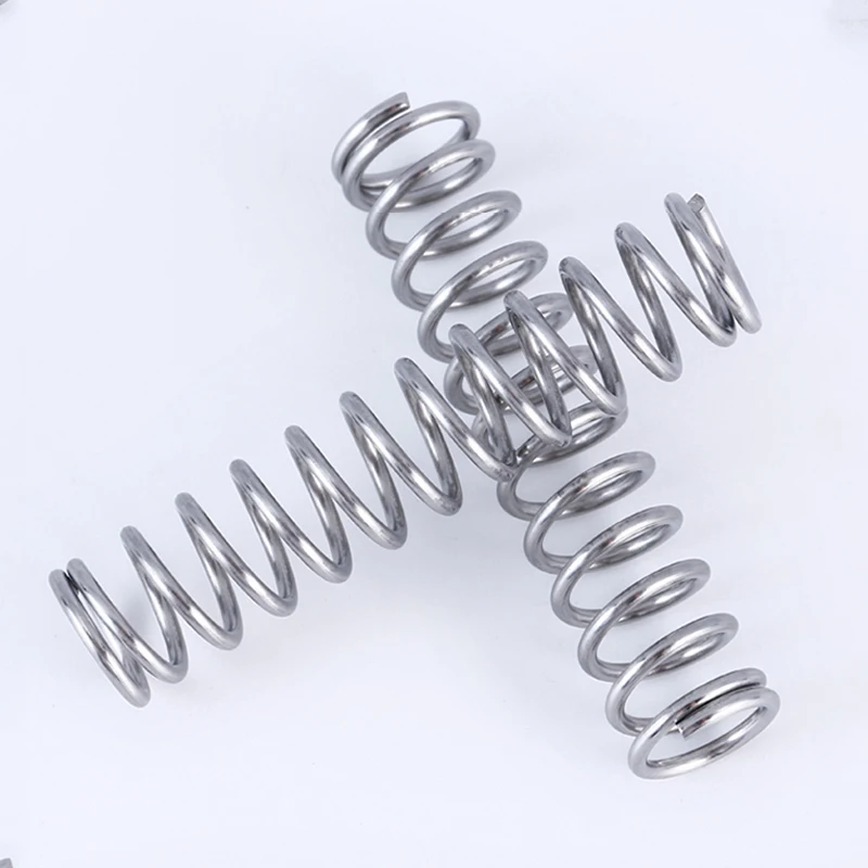 304 Stainless Steel Compression Spring Wire Dia 1.2mm OD 7-22mm Length 10-100mm for Auto Car Industrial Machine Home Appliance