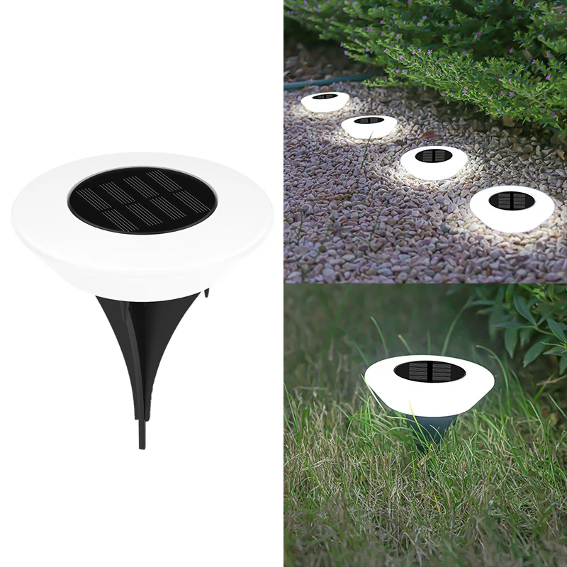 1/4Pack Solar Ground Lights, 14LED Waterdichte Outdoor Landschap Licht, LED Gazon Lamp, voor Tuin Pathway Yard Deck Camping Decor