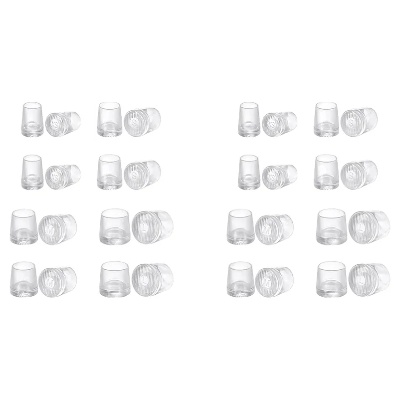 

AINY-16 Pairs High Heel Protector Heel Repair Caps Covers, Extra Small, Small, Medium, Large, Clear High Heel Protectors