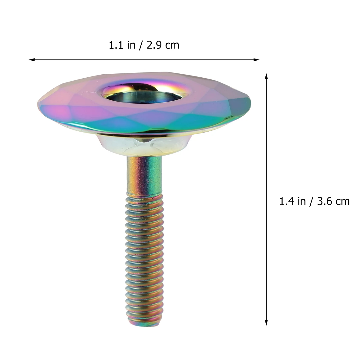 

Aluminum Alloy Bicycle Headset Cap 28.6mm Front Fork Cover Lightweight Durable Strong Smooth Surface Shiny Unique for Mountain