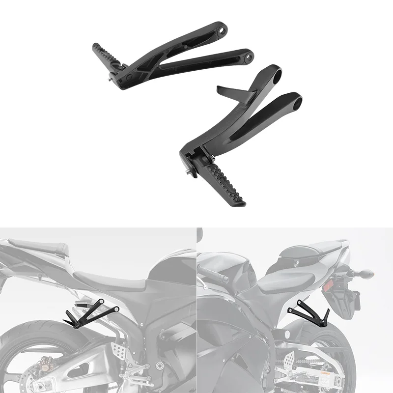 

Motorcycle Rear Passenger Footrest Foot pegs Brackets Pedals For Honda CBR600RR 2007-2023