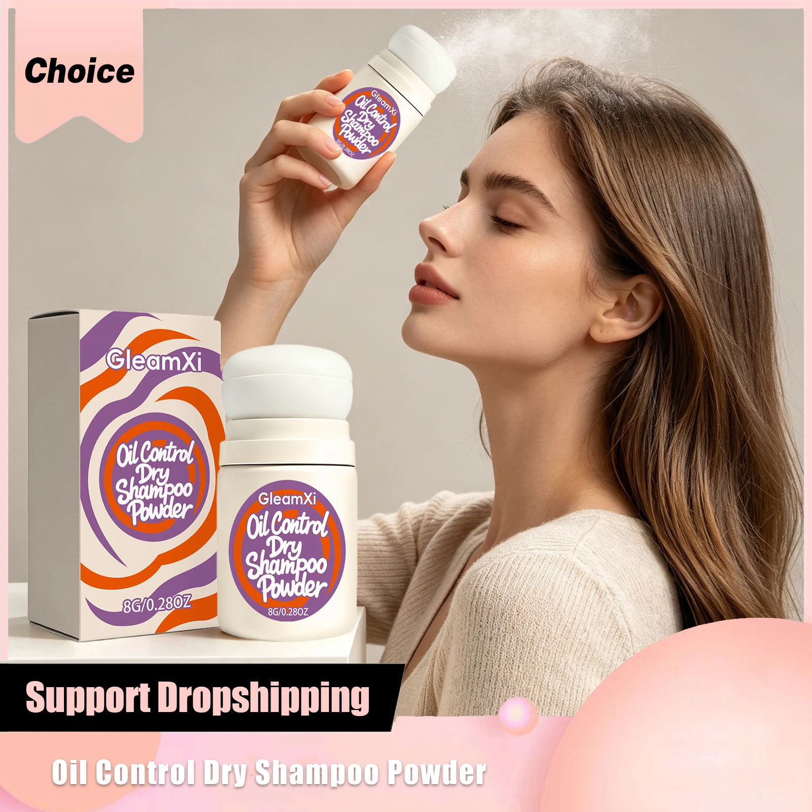 Oil Control Dry Shampoo Powder Matte Finish Lift Root Volumizing Hair Refresh Scalp Lasting Fullness Portable Hair Fluffy Powder
