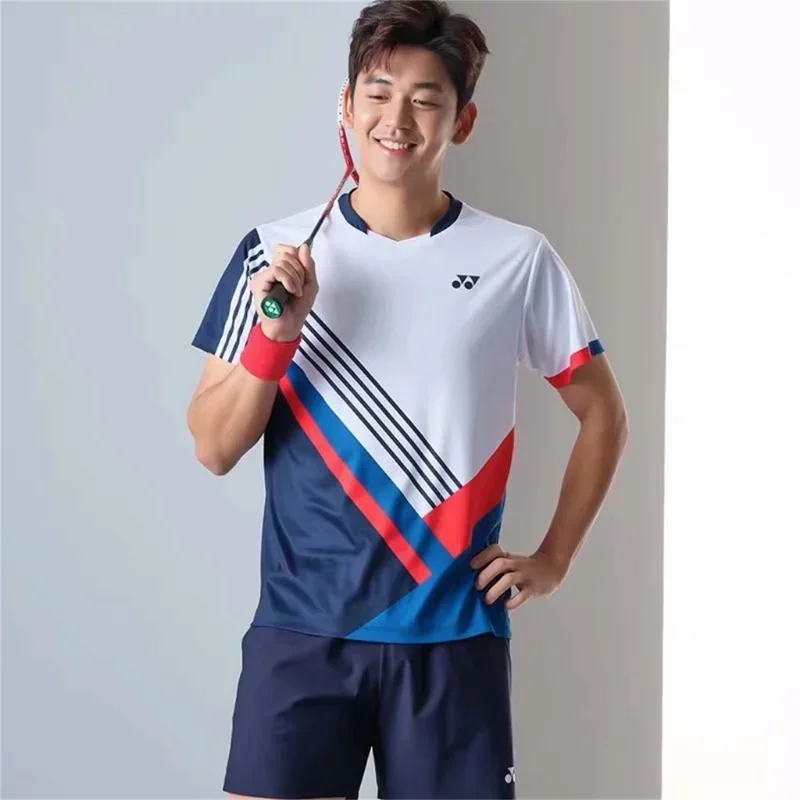 

YONEX New Couple Badminton Suit Tennis Quick-drying Top Short-sleeved T-shirt Sweat-absorbing Deodorizing Breathable