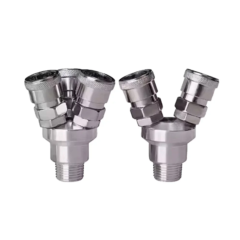 

For Pneumatic Systems 2/3-way Quick Connector Air Pump Connector Good Sealing Effect No Tools Required Wear Resistance