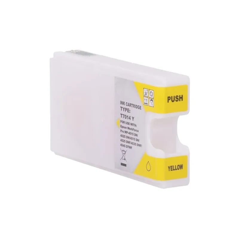 EPSON Premium quality alternative ink cartridge yellow E7014 - E7024 - E7034, replaces C13T70144010/C13T70244010. Imprimirbien.com