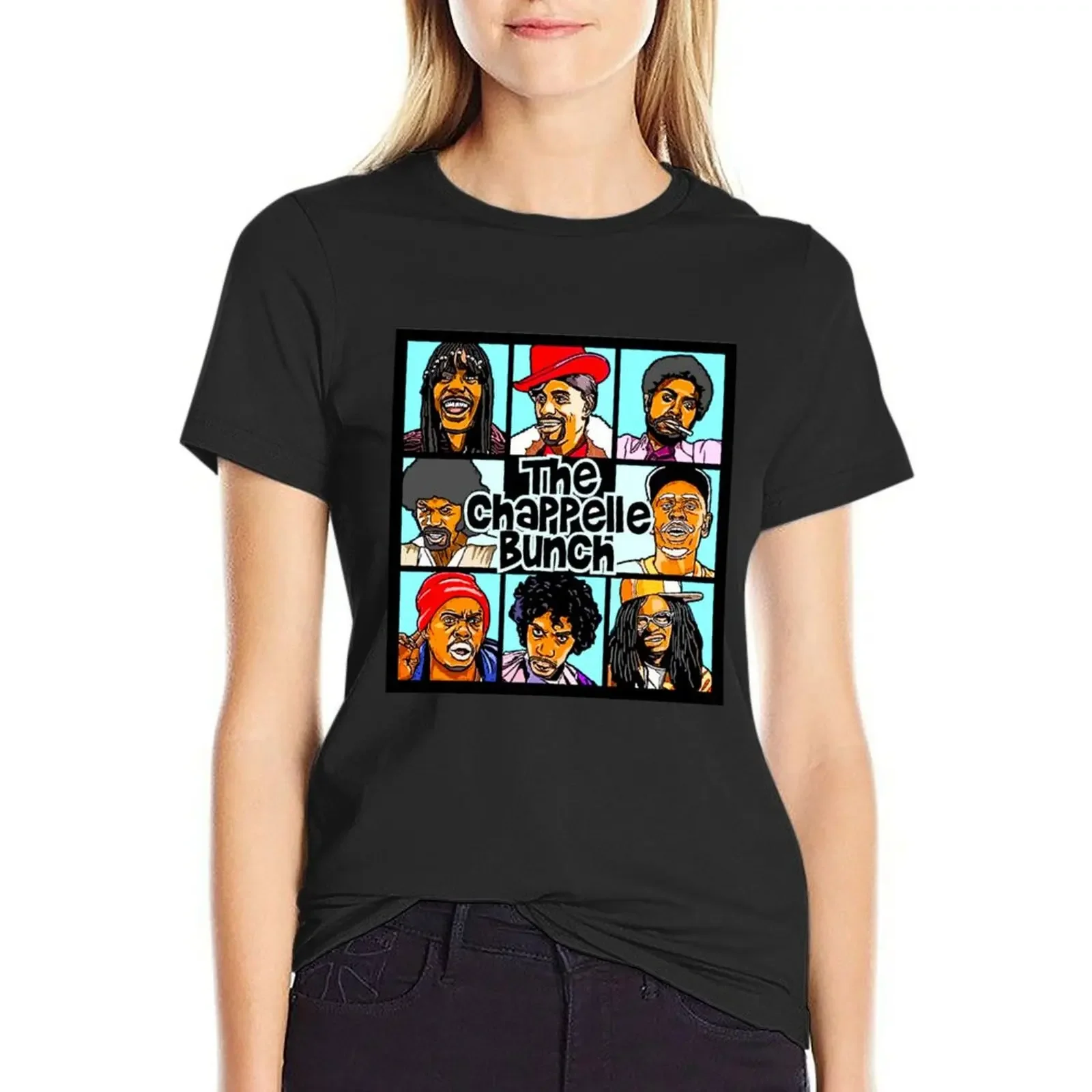 THE CHAPPELLE BUNCH COMEDY CENTRAL T-Shirt graphics plus size tops white t-shirts for Women