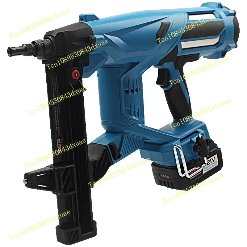 Cordless Electric Nail Gun - Lithium-Ion Steel Nailer for Concrete Cement - Ideal for Hydropower Installation & Woodworking