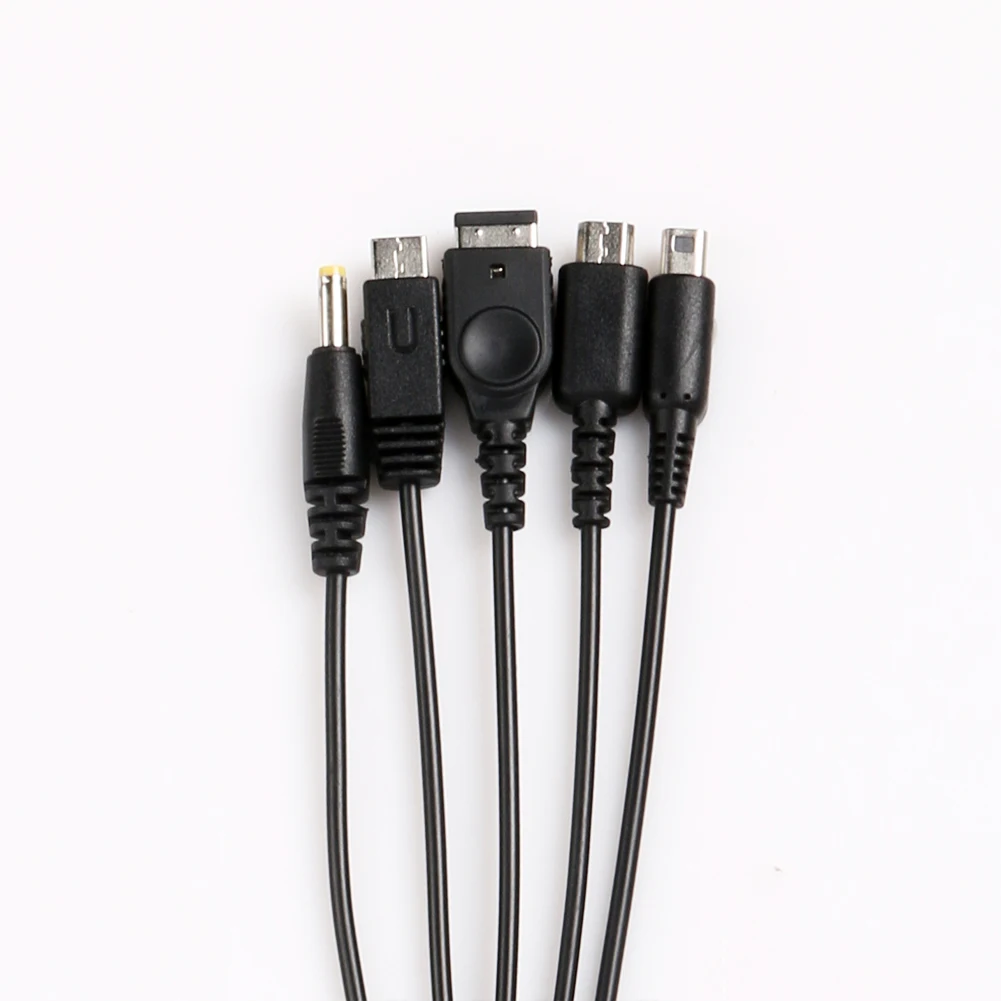 5 In1 شاحن يو اس بي العالمي USB كابل شحن 1.2 متر/4 قدم USB كابل شحن الحبل لعبة كابلات لنينتندو NDSL / NDS NDSI XL 3DS