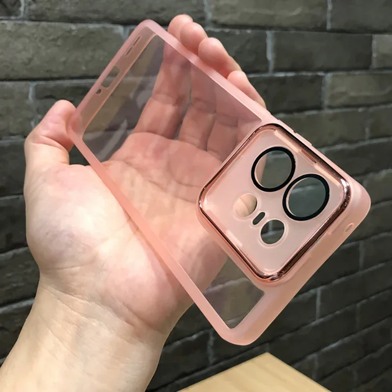 

Meiyan Transparent Lens Film Case For MOTO Edge 50Pro Ultra Motorola Edge 50 Neo G34 G32 G35 G54 G24 G85 Soft Silicone Cover