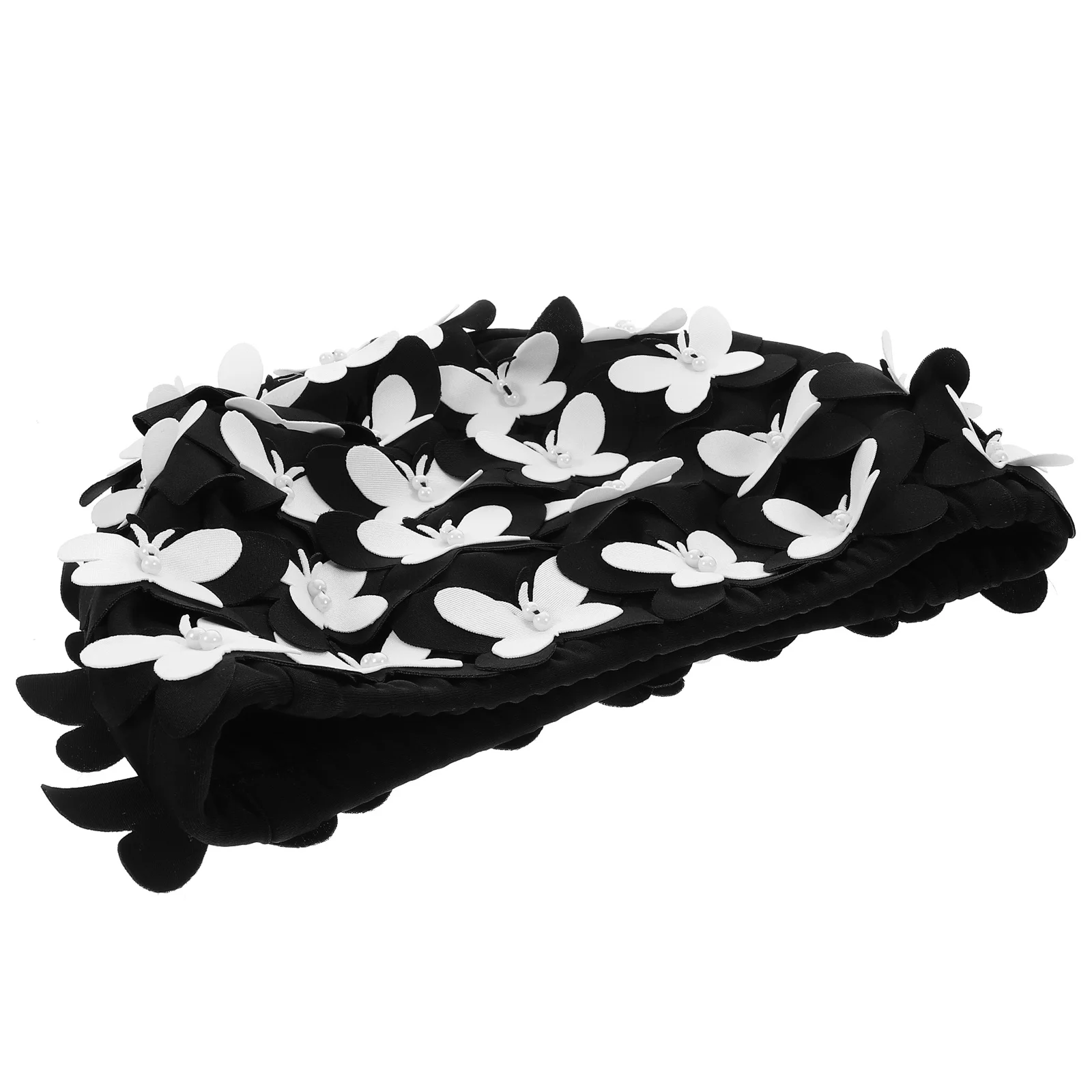 

Butterfly Swimming Cap For Women Nylon Lightweight Protective Swim Cap Fit For Long Short Hair Decorative Bath Hat