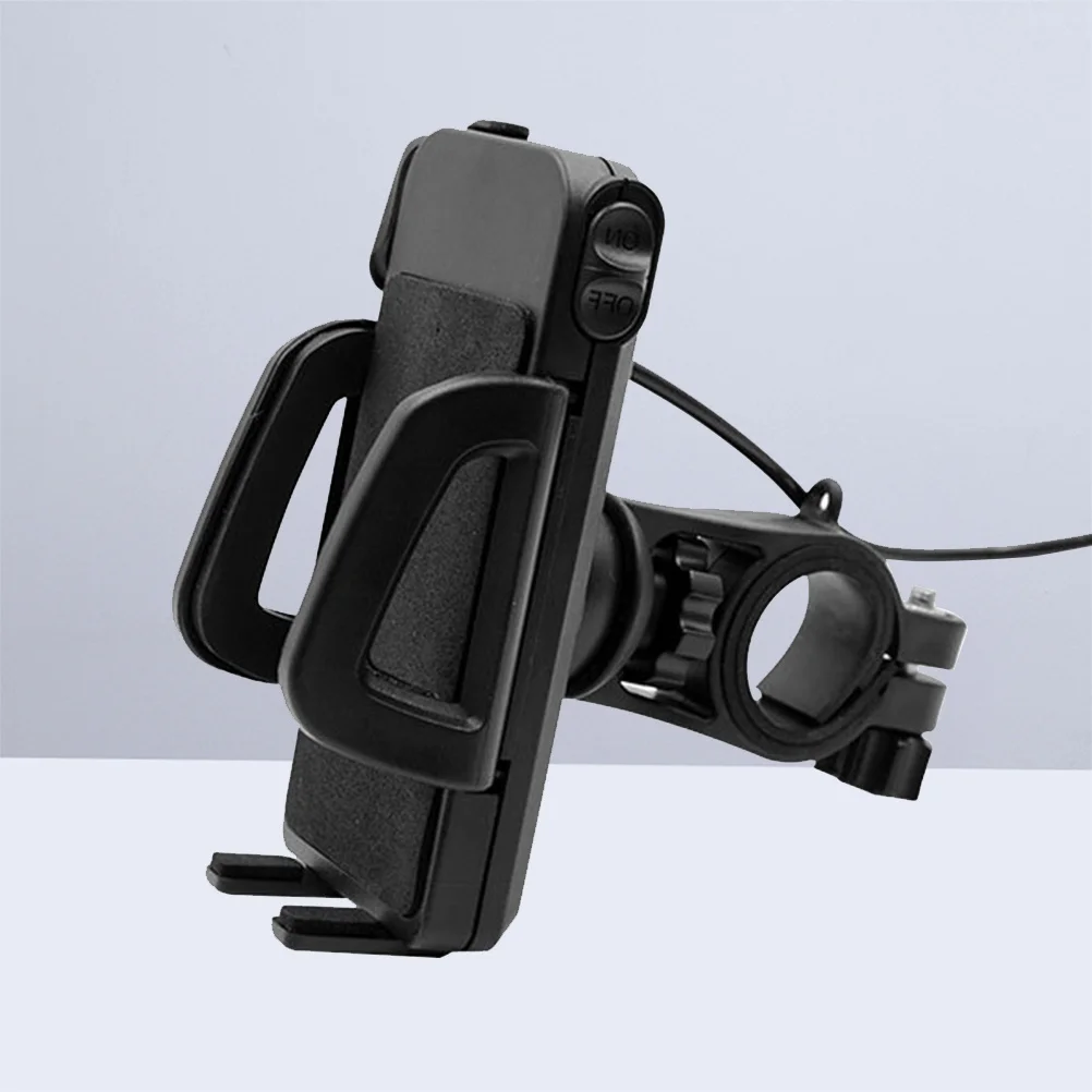 

Universal Motorcycle Phone Holder Black 360 Degree Rotatable Bike Handlebar Mount Adjustable Clamp GPS Navigation Phone Stand