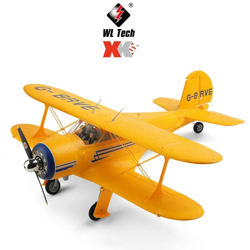 

The XKA300-Beech D17S Biplane 3D/6G System Is Like a Real Fixed Wing Remote Control Aircraft Model As a Toy For Children