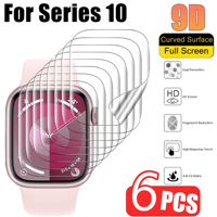 3PCS 6PCS Hydrogel Screen Protector For Apple Watch S10 10 9 8 7 6 SE 5 Ultra Film For IWatch 40MM 41MM 42MM 46MM 45MM 49MM