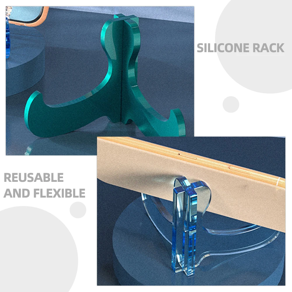 

1 Pc Silicone Mold for Mobile Phone Bracket DIY Crafts Making Flexible Durable Reusable Phone Holder Design Jewelry Accessories