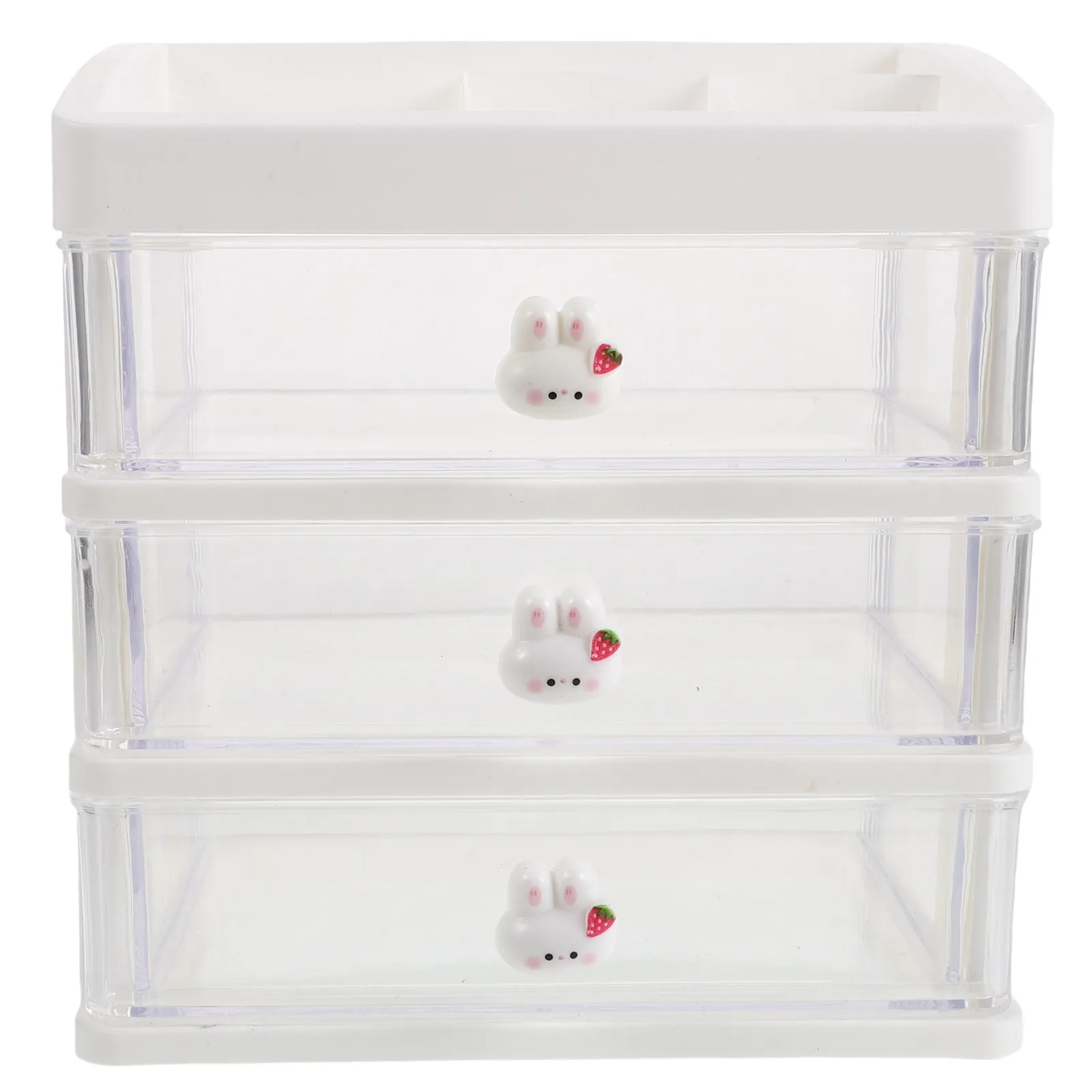 Acrylic Nail Polish Storage Box with 24 Divided Compartments for Manicure Tools Nail Art Supplies Organizer Transparent