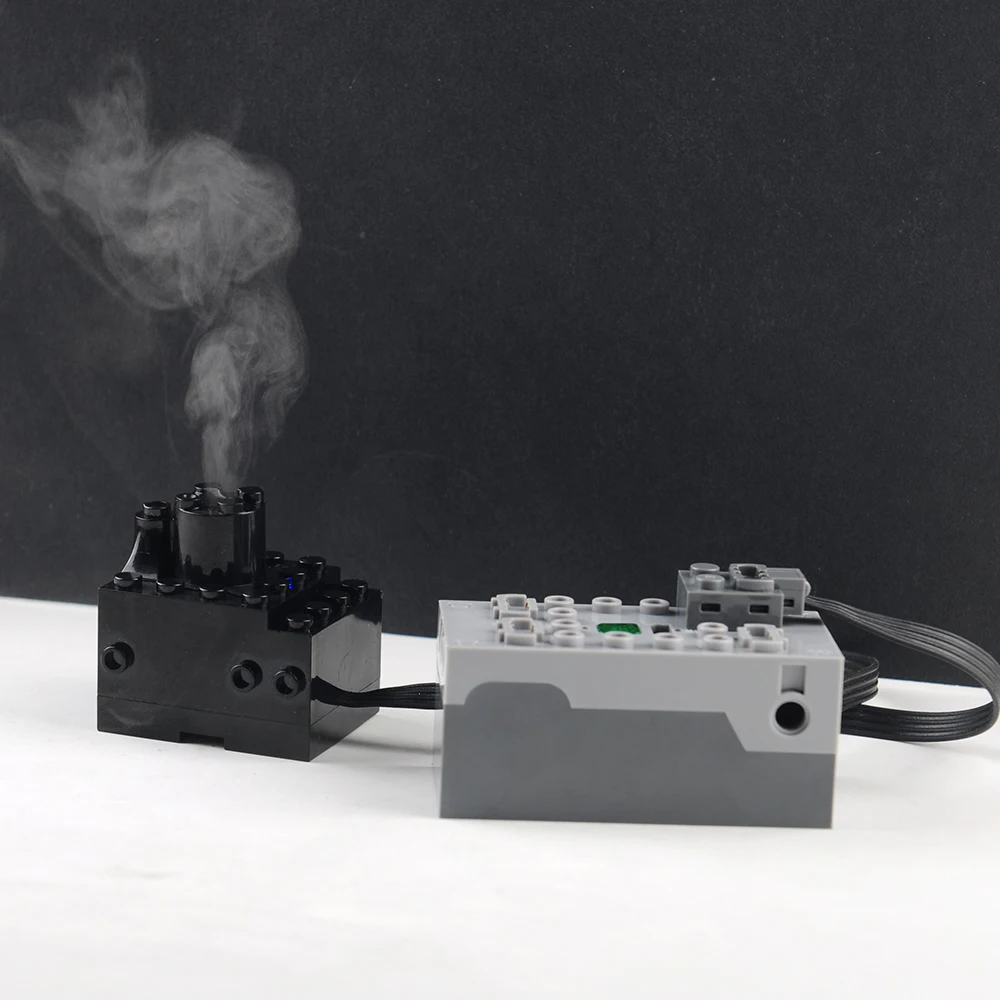 Nebulizador de Motor de pulverización de humo MOC, piezas de modelo de tren/coche de bloques de construcción compatibles con Legoeds, sistema de pulverización técnico Mould King