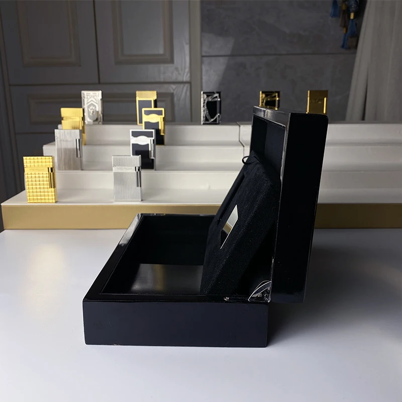 Black wooden lighter box, suitable for L2 series lighters, limited to box, ID card, instruction manual (excluding lighters)