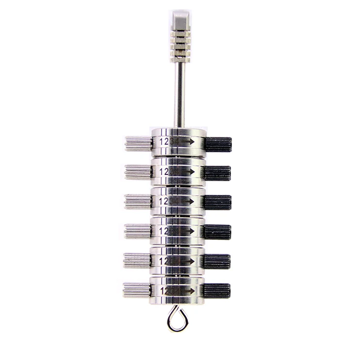 6-Speed For D Car Centipede Tool with Box, Stainless Steel Adjustable Detachable Car Lockpick Tools
