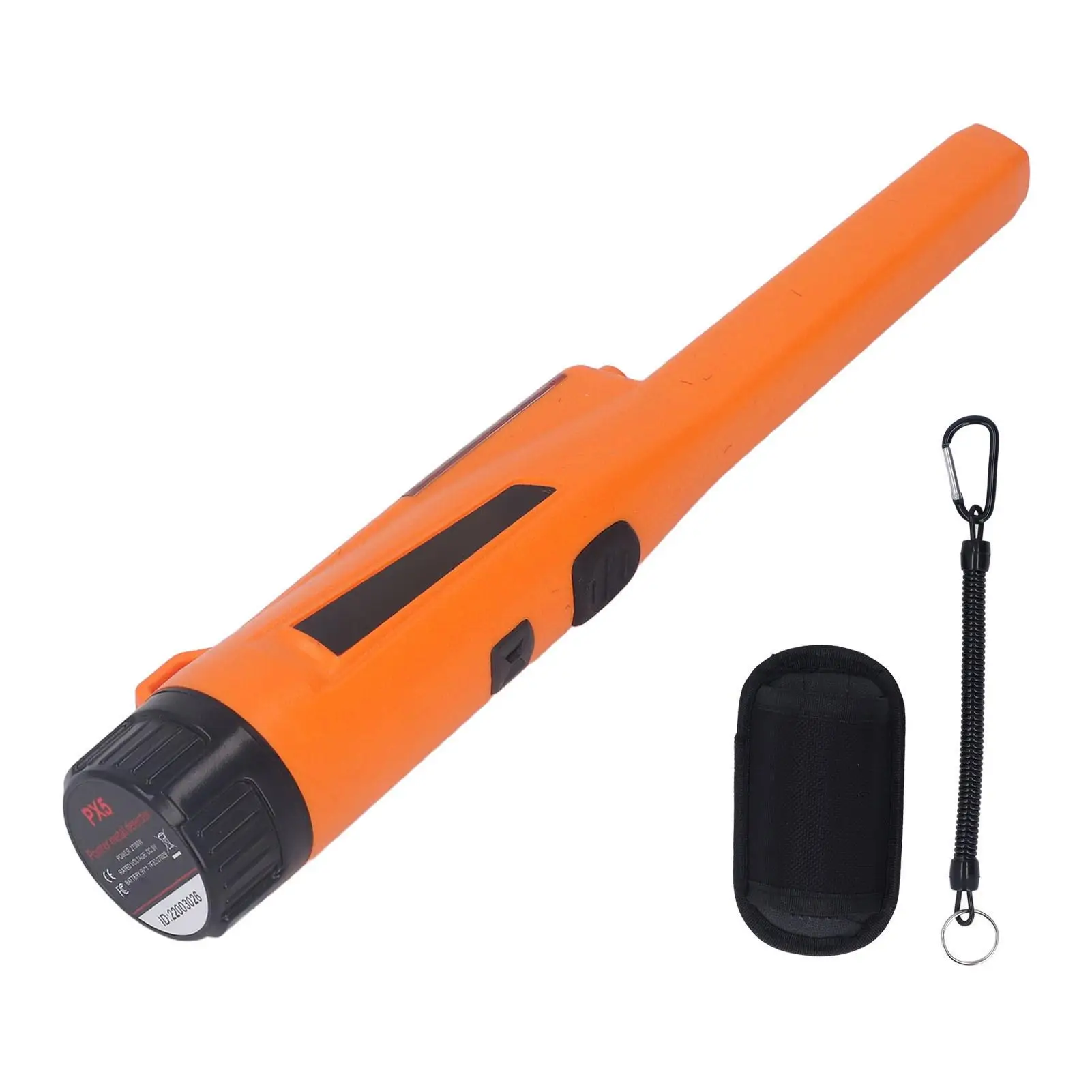 High Sensitivity Handheld Metal Detector Wand with Light - IP66 Waterproof, Portable, Anti-Slip Design for security Checks