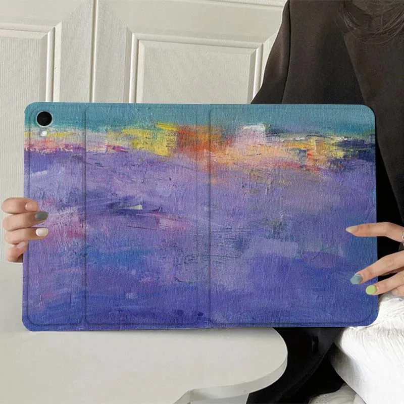 

Abstract Purple Landscape Painting For Samsung Galaxy Tab A7 A A8 A9 A11 S6 S11 10.1 10.4 10.5 Inch Lite PLus Tablet Case Gift