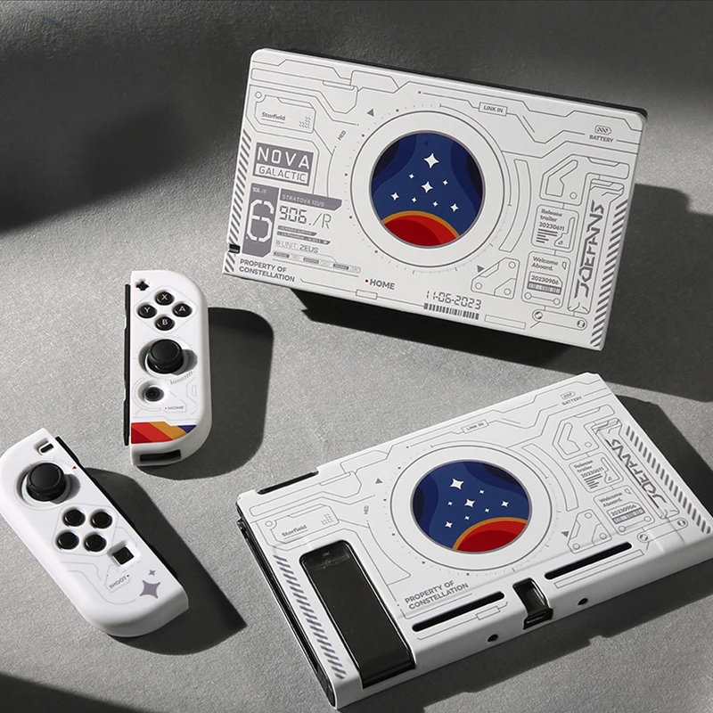 2023 NEW For Starry Sky Hard TV Dock Cover Shell for Nintendo Switch /Switch Oled Joy-Con Controller Full Protector Case