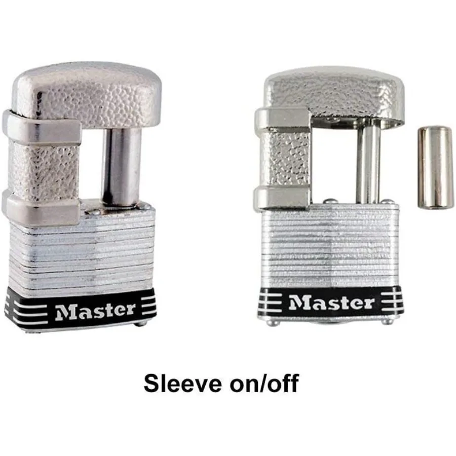 Cadenas multi-usages pour remorque à clé identique 37KA-6, Construction durable en acier inoxydable avec clés assorties pour un identification de stockage sécurisée