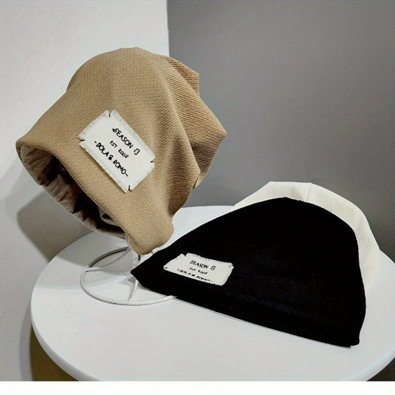 

Japanese Style Slouchy Beanie Large Size Design Fashion Knit Hat For Women Postpartum Care Daily Casual Winter Warm