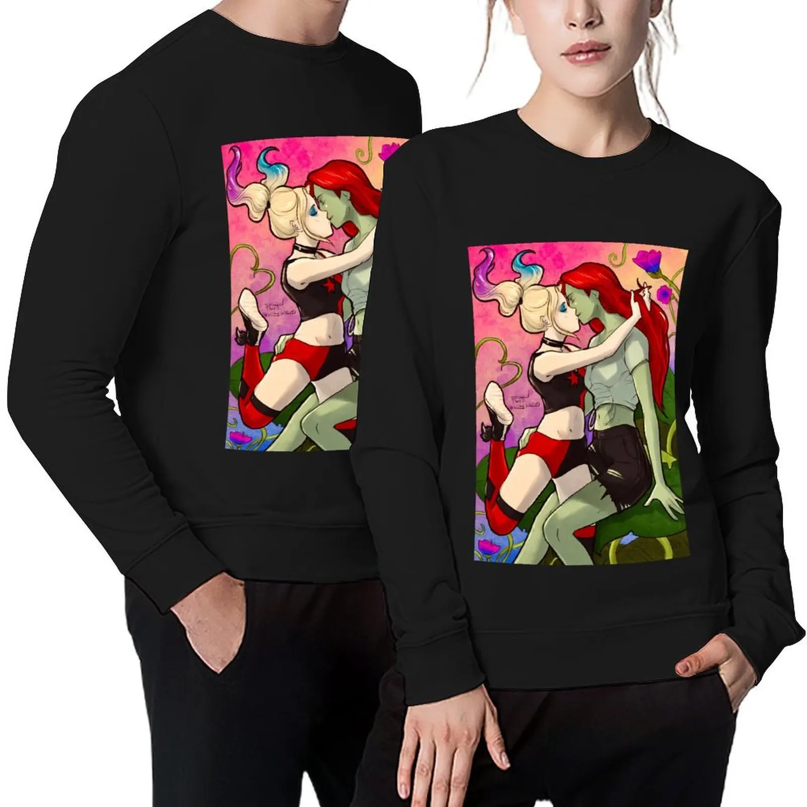 

The harlequin and the Ivy Pullover korean autumn clothes tracksuits mens clothes men's sweat-shirt new sweatshirts