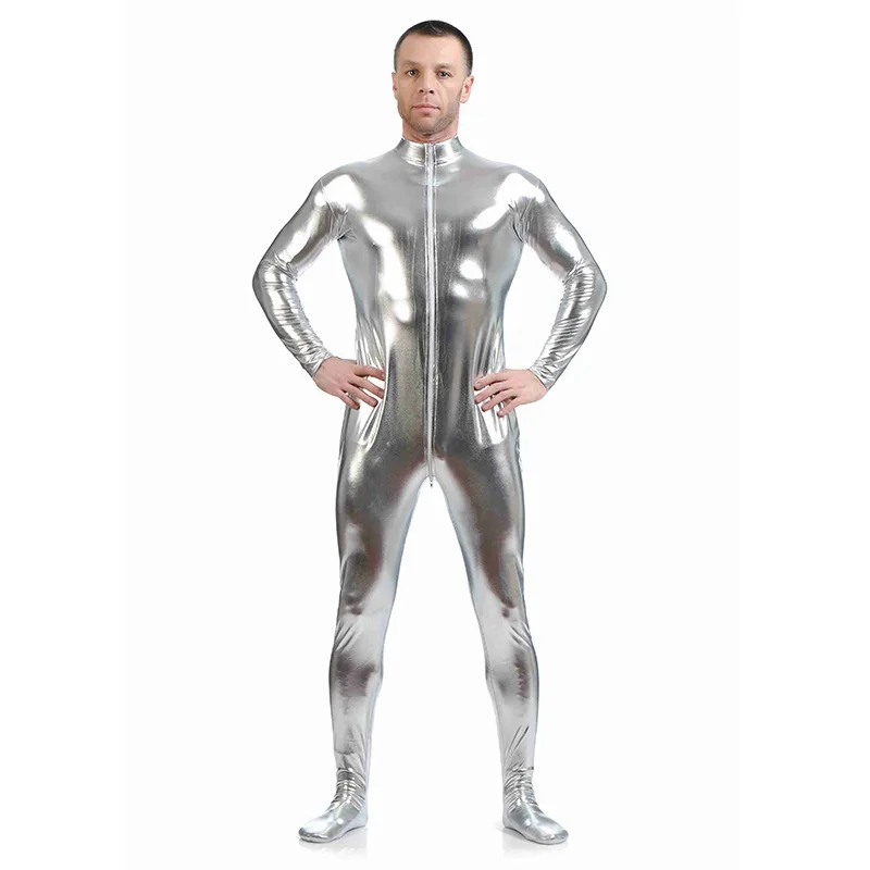 Sexy Black Coverall Bodysuit Adult Latex Rubber Catsuit for Men and Women Unisex Latex Suit Bodysuit No Hood - Image 3
