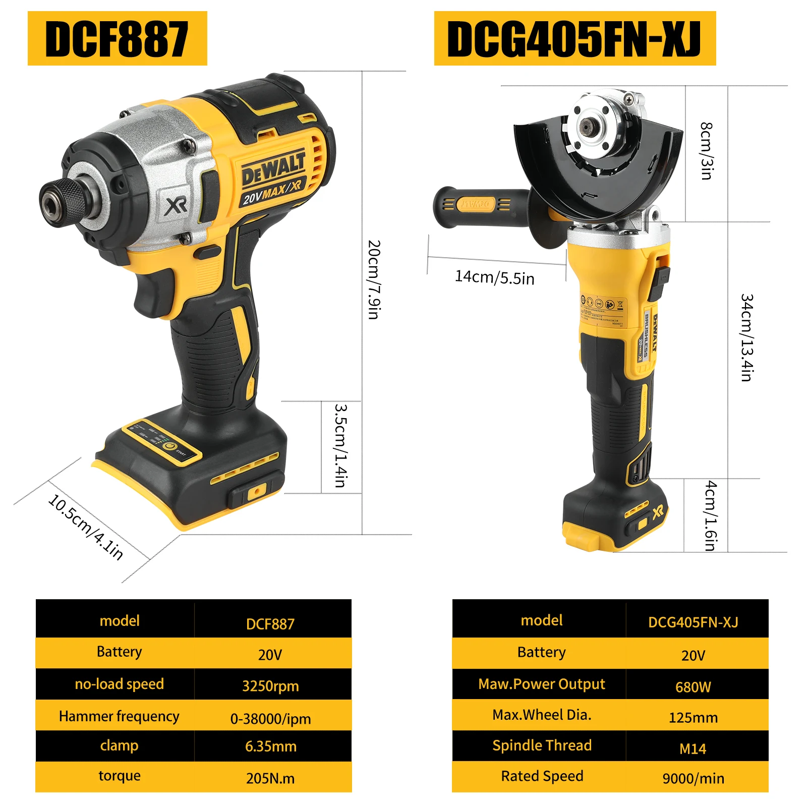 DeWalt Dcf887 o Dcg405FN o DWbag llave eléctrica amoladora angular máquina pulidora taladro manual taladro de impacto