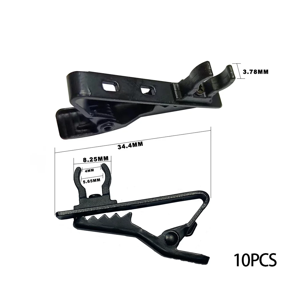 Portable Mic Clip 36.5mm Mic Clamp Compact Size Convenient Cable Management Metal Construction Professional Use