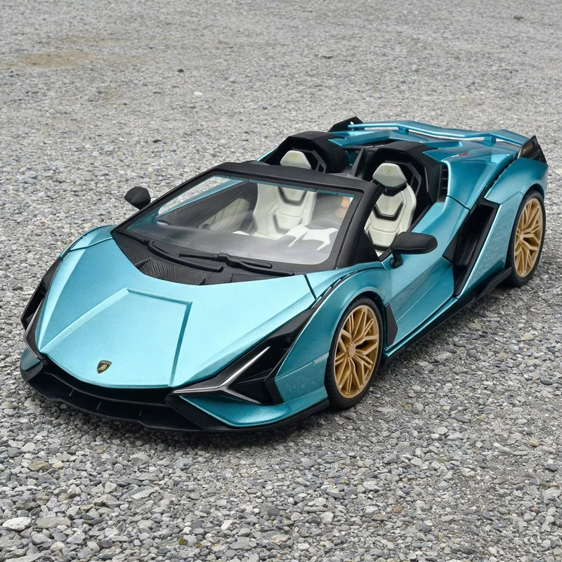 1:18 SIAN Legierung Roadster Sportwagen Modell Druckguss Metall Rennstrecken-Fahrzeug Hochdetailliertes Sammlerstück Kinderspielzeug Geschenk
